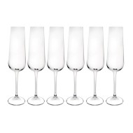 Jogo 6 Tacas 220ml Para Champanhe Ardea De Cristal Ecologico   